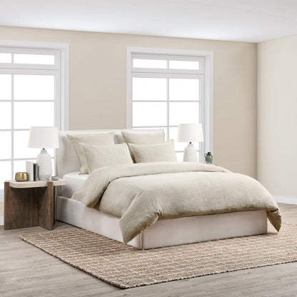 Villa by Classic Home - Talia Cotton Linen Blend Natural Euro Sham  - 26W - Natural - V250148 veiw 4