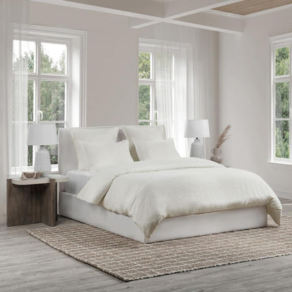 Villa by Classic Home - Talia Cotton Linen Blend Ivory King Sham  - 36W - Ivory - V250155 veiw 4