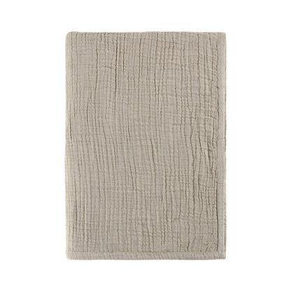 Villa by Classic Home - Tc Cotton Linen Blend Beige 50inX70in Throw Blanket Blanket - 50W - Beige - V270002 veiw 1
