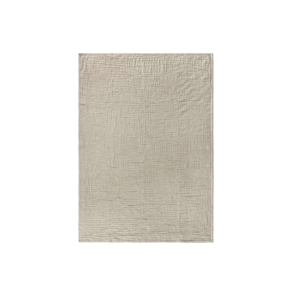 Villa by Classic Home - Tc Cotton Linen Blend Beige 50inX70in Throw Blanket Blanket - 50W - Beige - V270002 veiw 3