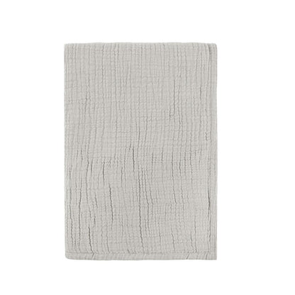 Villa by Classic Home - Tc Cotton Linen Blend Gray 50inX70in Throw Blanket Blanket - 50W - Gray - V270004 veiw 1