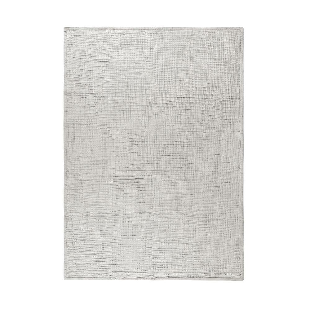 Villa by Classic Home - Tc Cotton Linen Blend Gray 50inX70in Throw Blanket Blanket - 50W - Gray - V270004 veiw 3