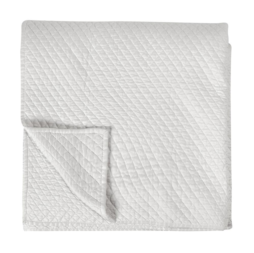 Villa by Classic Home - Winthrop 100% Sateen White Queen Quilt  - 92W - White - V011548 veiw 1