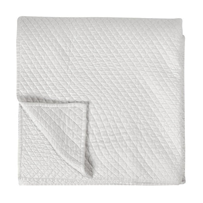 Villa by Classic Home - Winthrop 100% Sateen White Queen Quilt  - 92W - White - V011548 veiw 1