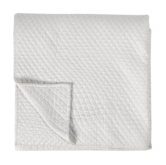 Villa by Classic Home - Winthrop 100% Sateen White Queen Quilt  - 92W - White - V011548 veiw 1