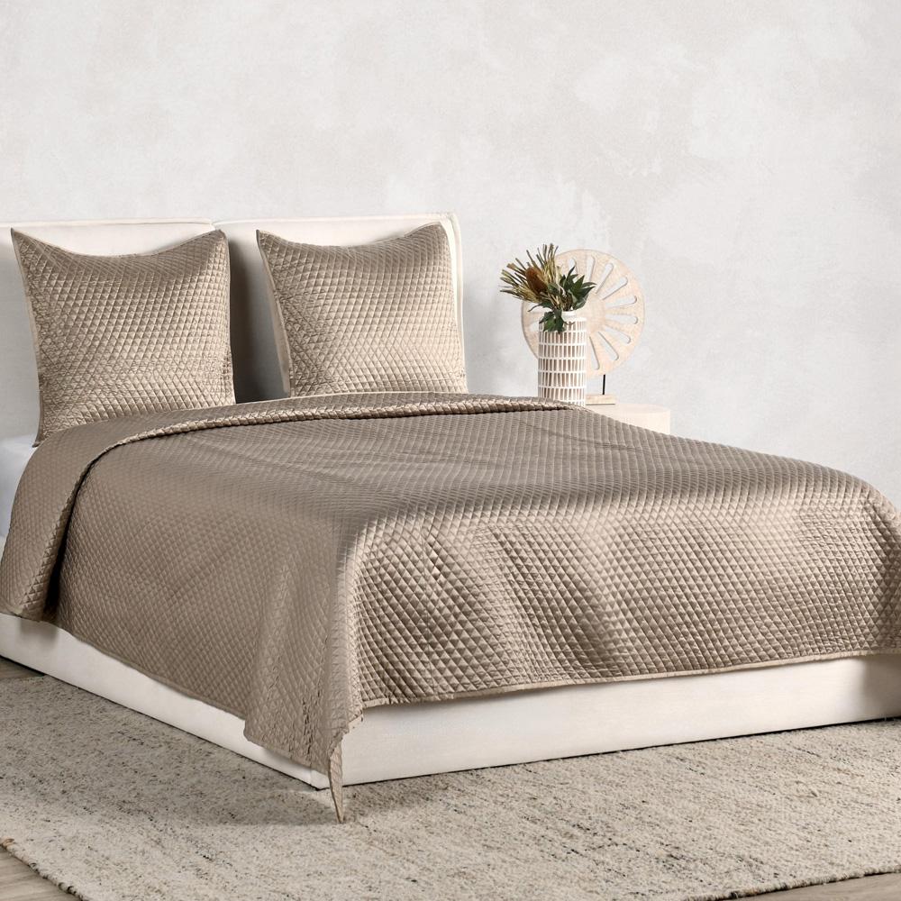 Villa by Classic Home - Winthrop 100% Sateen Natural Euro Sham  - 26W - Natural - V033441 veiw 4