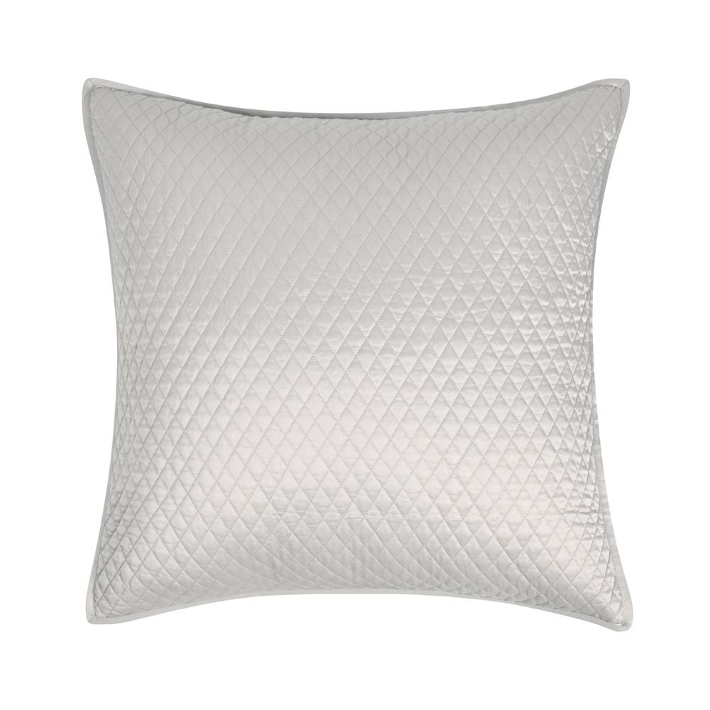 Villa by Classic Home - Winthrop 100% Sateen Silver Euro Sham  - 26W - Silver Gray  - V240100 veiw 1