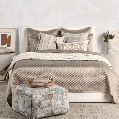 Villa by Classic Home - Winthrop 100% Sateen Natural King Sham  - 36W - Natural - V220083 veiw 4