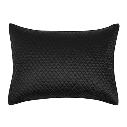 Villa by Classic Home - Winthrop 100% Sateen Black Standard Sham  - 26W - Black - V033472 veiw 1