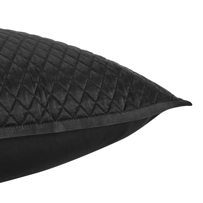 Villa by Classic Home - Winthrop 100% Sateen Black Standard Sham  - 26W - Black - V033472 veiw 3