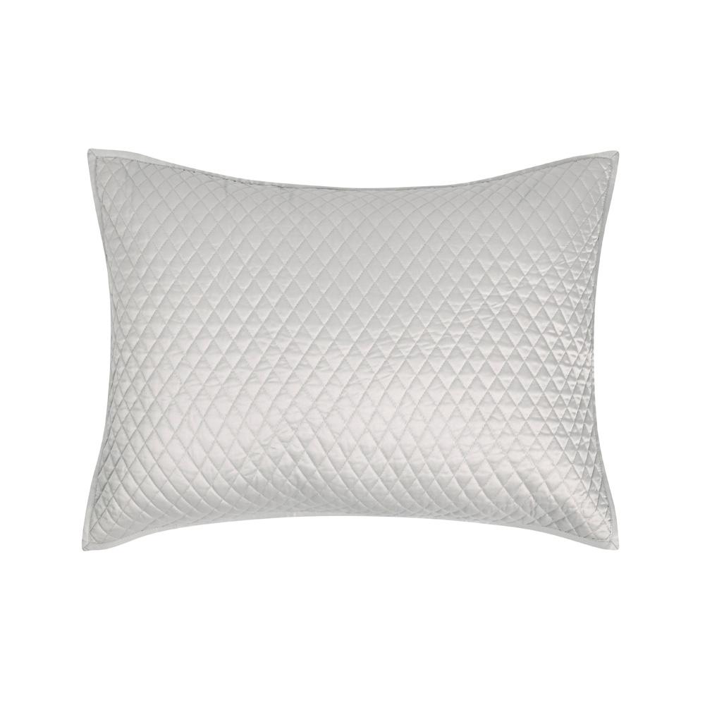 Villa by Classic Home - Winthrop 100% Sateen Silver Standard Sham  - 26W - Silver Gray  - V240102 veiw 1