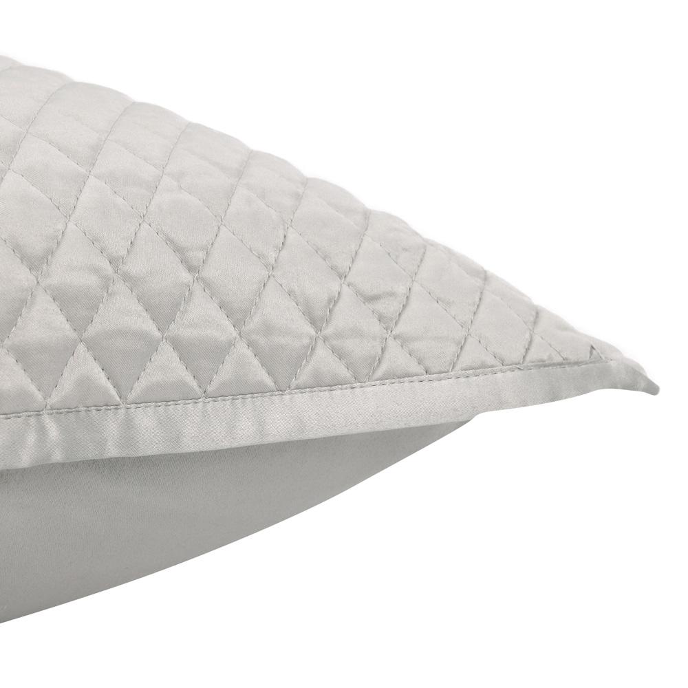 Villa by Classic Home - Winthrop 100% Sateen Silver Standard Sham  - 26W - Silver Gray  - V240102 veiw 3