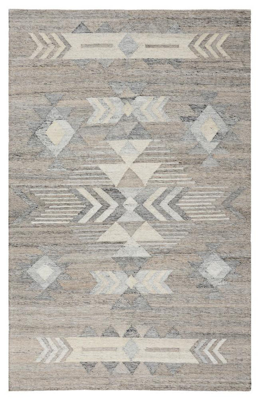 Villa by Classic Home - Alpena 5X8 Ndoor Outdoor Handwoven Gray Multi Area Rug  - 5W - Gray Multi  - 30132124 veiw 1