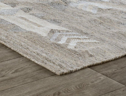 Villa by Classic Home - Alpena 5X8 Ndoor Outdoor Handwoven Gray Multi Area Rug  - 5W - Gray Multi  - 30132124 veiw 3