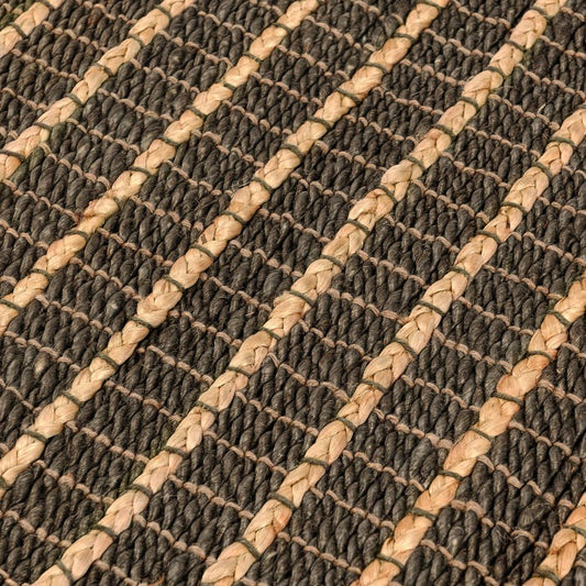 Villa by Classic Home - Alysa 2.6X8 Natural Jute Handwovenmineral Blue Accent Rug - 2.6W - Mineral Blue - 30091003 veiw 2
