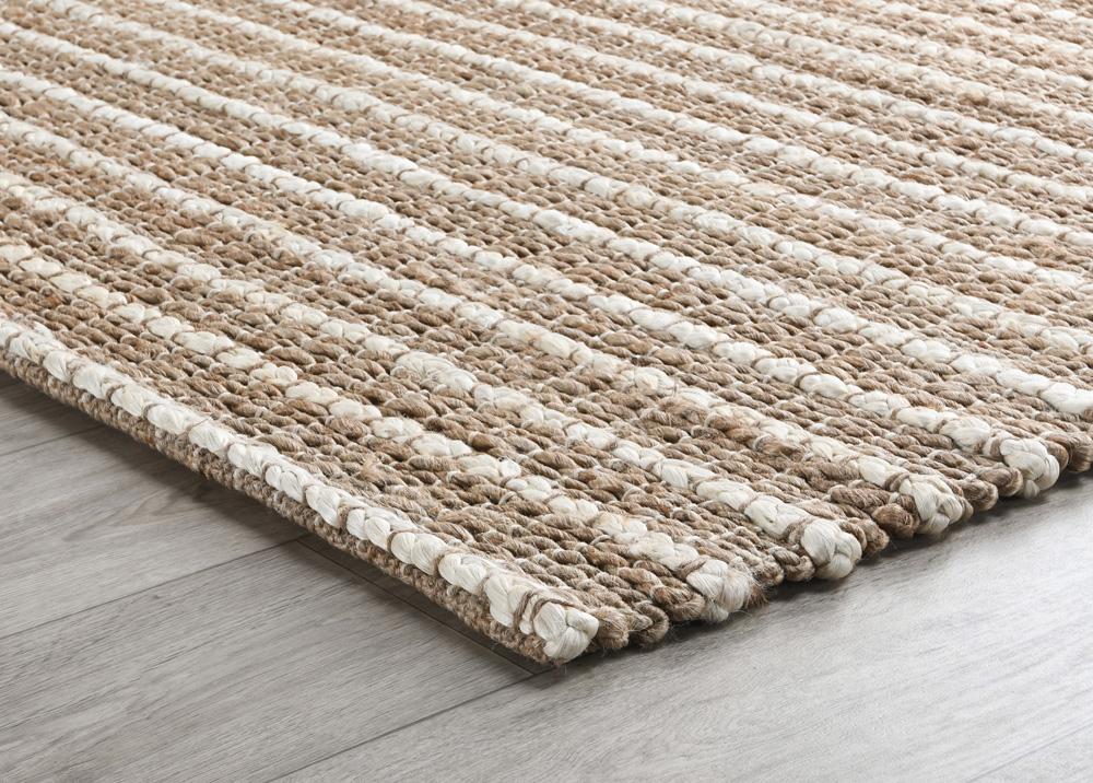 Villa by Classic Home - Alysa Natural Handwoven Area Rug  - 5W - Desert, Ivory - 30090994 veiw 4