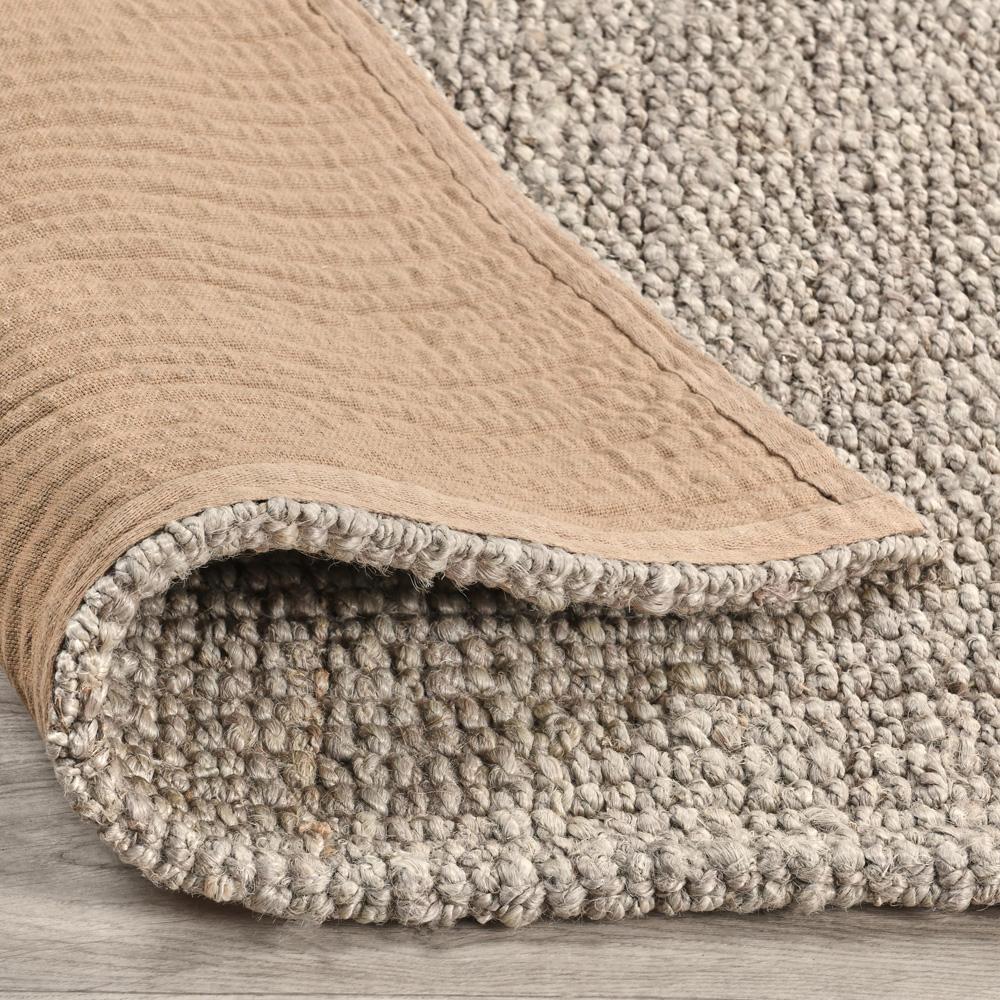 Villa by Classic Home - Annello 10X14 Oatmeal Jute Fabric Area Accent Rug - 10W - Oatmeal Beige - 30091058 veiw 4