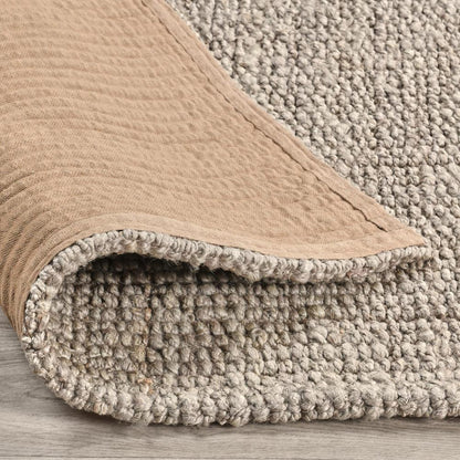 Villa by Classic Home - Annello 10X14 Oatmeal Jute Fabric Area Accent Rug - 10W - Oatmeal Beige - 30091058 veiw 4