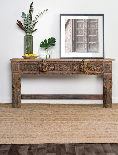 Villa by Classic Home - Barcelona Hand-Woven Area Rug  - 5W - Grey - 30045087 veiw 4