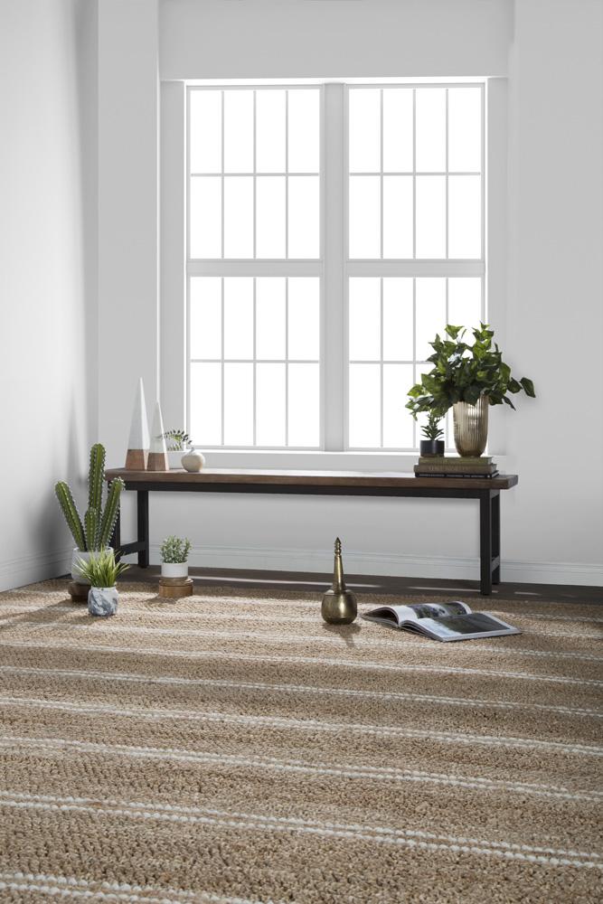 Villa by Classic Home - Barcelona Hand-Woven Area Rug  - 5W - Ivory - 30045204 veiw 4