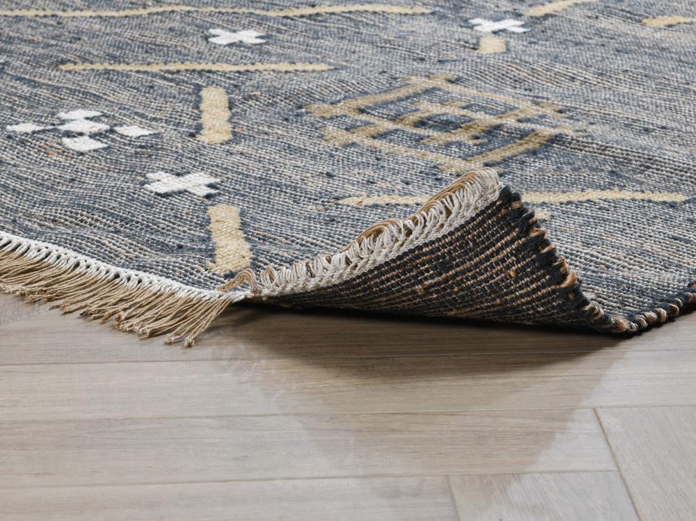 Villa by Classic Home - Belfast Wool Blend Area Rug  - 2W - Black, Multi - 30091490 veiw 3