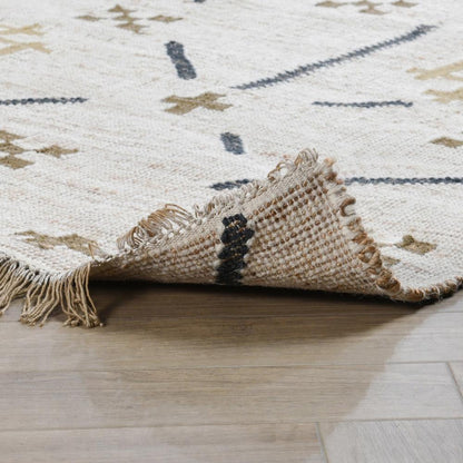 Villa by Classic Home - Belfast Wool Blend Area Rug  - 5W - Ivory, Multi - 30091474 veiw 3