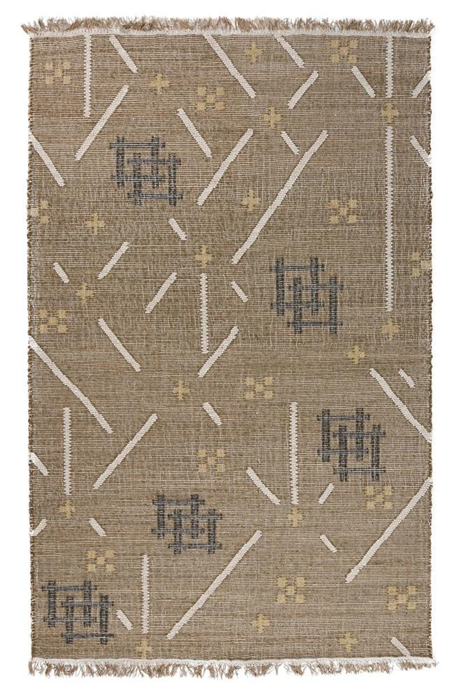 Villa by Classic Home - Belfast Wool Blend Area Rug  - 5W - Khaki, Multi - 30091484 veiw 1