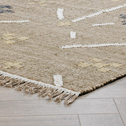 Villa by Classic Home - Belfast Wool Blend Area Rug  - 8W - Khaki, Multi - 30091485 veiw 2