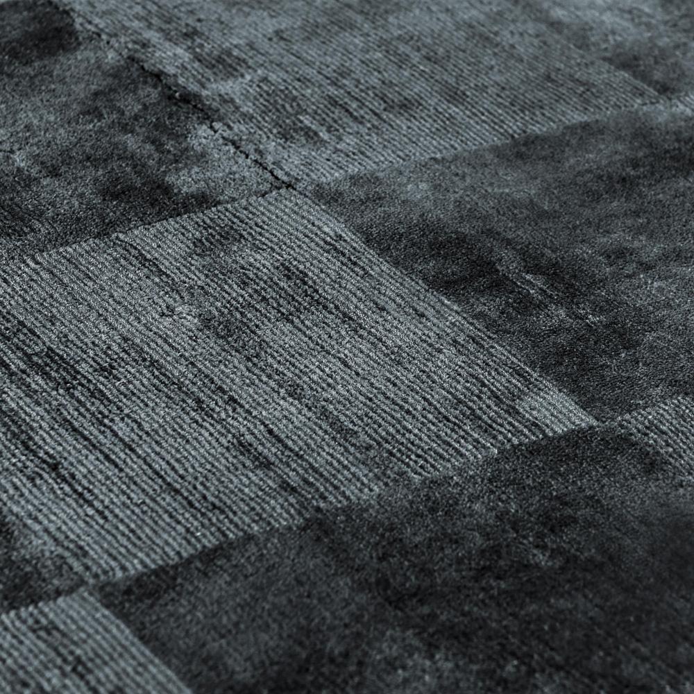 Villa by Classic Home - Berlin 8X10 Indoor Soft Fabric Handwoven Checkered Ink Blue Accent Area Rug - 8W - Ink Blue - 30091715 veiw 2