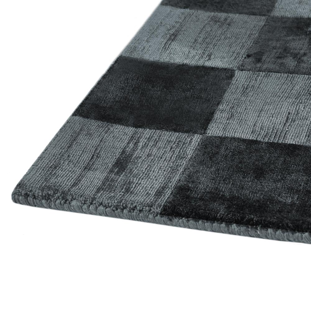 Villa by Classic Home - Berlin 8X10 Indoor Soft Fabric Handwoven Checkered Ink Blue Accent Area Rug - 8W - Ink Blue - 30091715 veiw 3