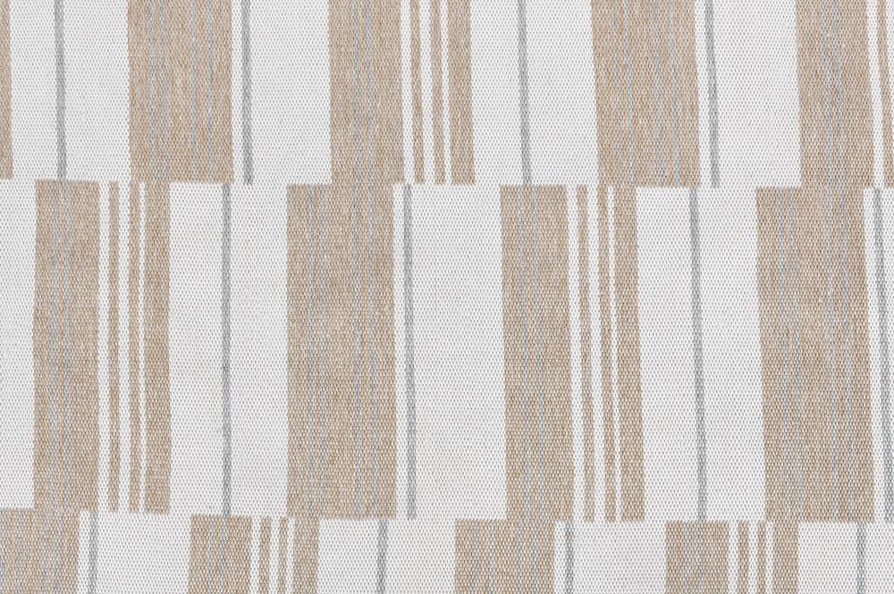 Villa by Classic Home - Boulder 5X8 Indoor Outdoor Handwoven Stripe Ivory Area Rug  - 5W - Ivory - 30132294 veiw 4