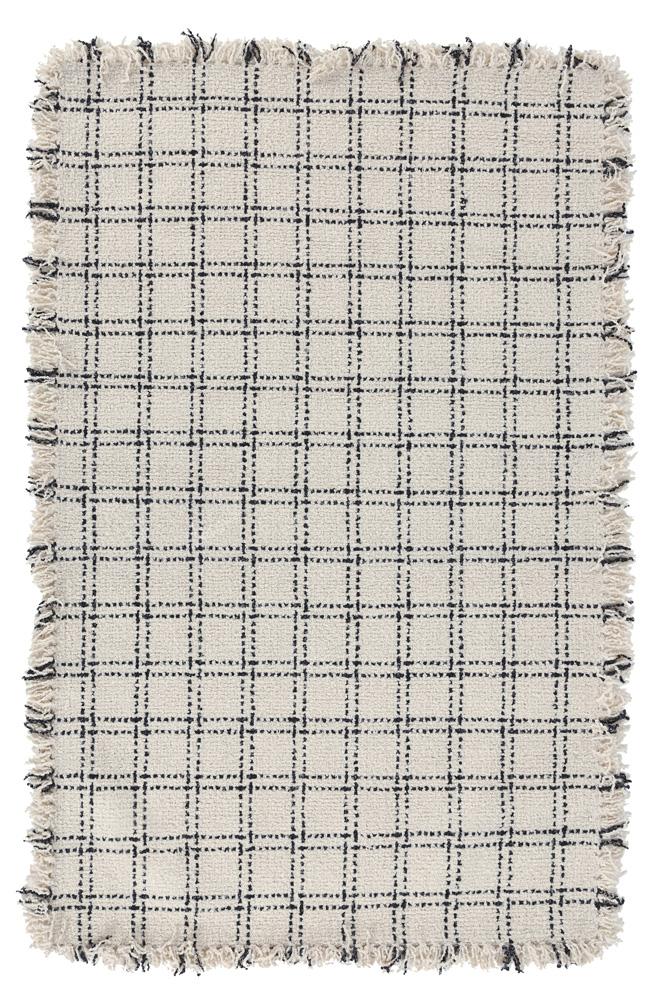 Villa by Classic Home - Bradbury Checkered Wool Area Rug  - 9W - Ivory, Black - 30091186 veiw 1