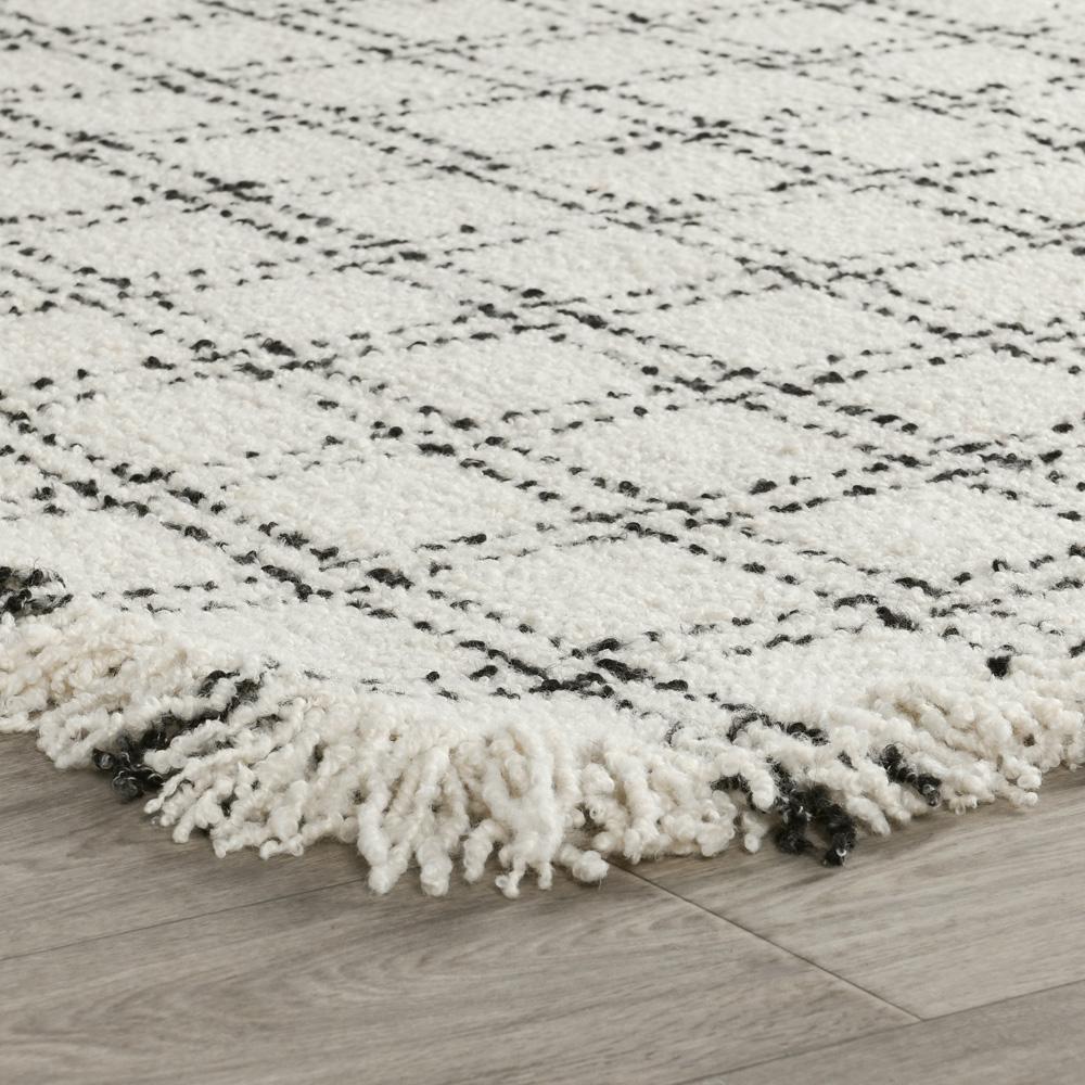 Villa by Classic Home - Bradbury Checkered Wool Area Rug  - 9W - Ivory, Black - 30091186 veiw 3