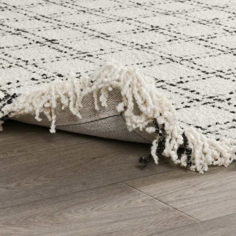 Villa by Classic Home - Bradbury Checkered Wool Area Rug  - 9W - Ivory, Black - 30091186 veiw 4