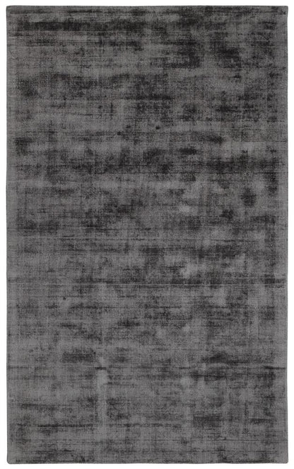 Villa by Classic Home - Cameron Hand-Woven Distressed Viscose Area Rug  - 5W - Charcoal - 30026224 veiw 1