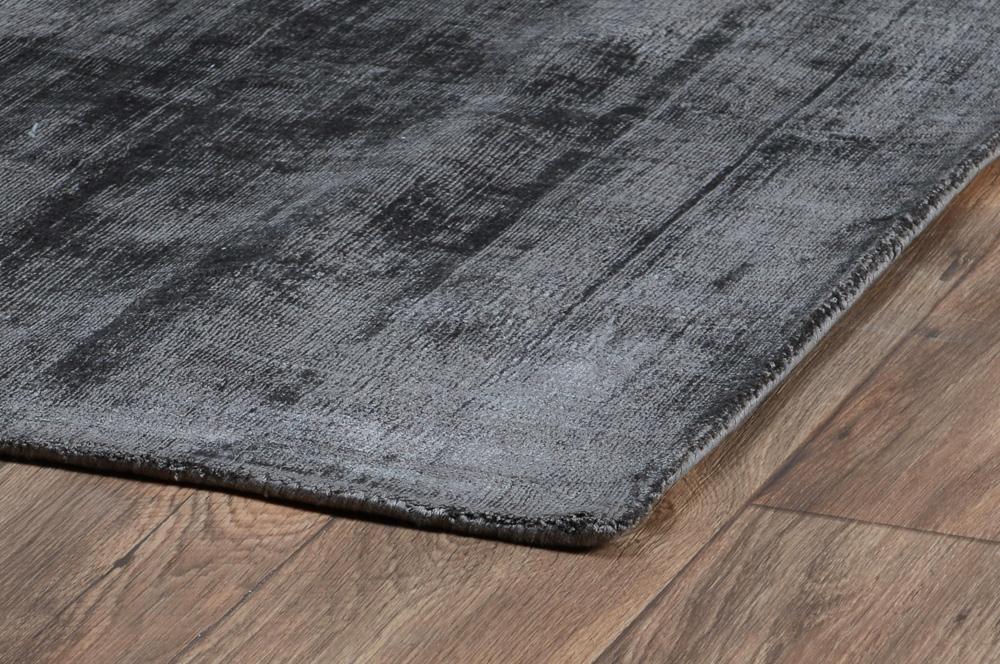 Villa by Classic Home - Cameron Hand-Woven Distressed Viscose Area Rug  - 5W - Charcoal - 30026224 veiw 4