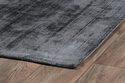 Villa by Classic Home - Cameron Hand-Woven Distressed Viscose Area Rug  - 5W - Charcoal - 30026224 veiw 4