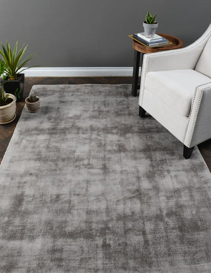 Villa by Classic Home - Cameron Hand-Woven Distressed Viscose Area Rug  - 2W - Dove Gray - 30026240 veiw 2