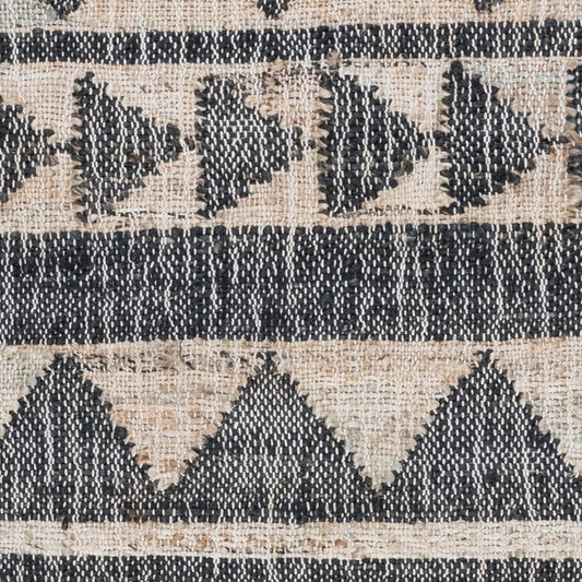 Villa by Classic Home - Camille Handwoven Jute Area Rug  - 8W - Black - 30090305 veiw 2