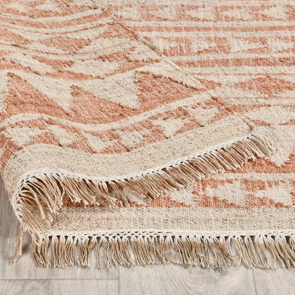 Villa by Classic Home - Camille Handwoven Jute Area Rug  - 2W - Orange, Natural - 30090100 veiw 4
