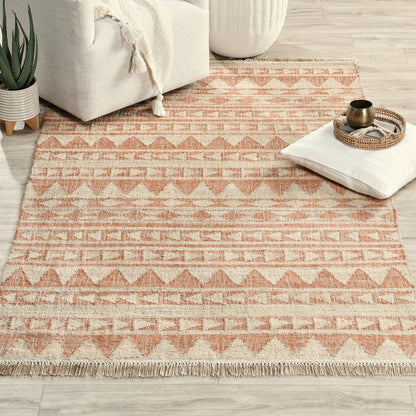 Villa by Classic Home - Camille Handwoven Jute Area Rug  - 2W - Orange, Natural - 30090100 veiw 5