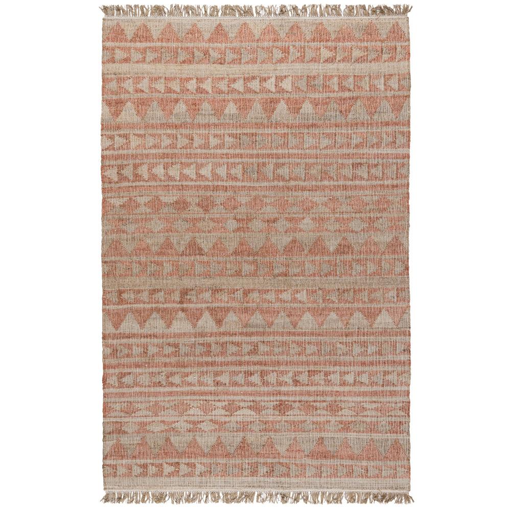 Villa by Classic Home - Camille Handwoven Jute Area Rug  - 8W - Orange, Natural - 30090105 veiw 1