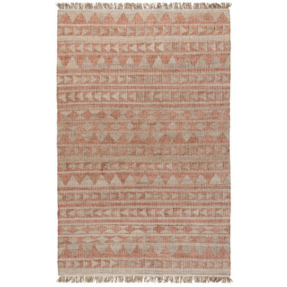 Villa by Classic Home - Camille Handwoven Jute Area Rug  - 8W - Orange, Natural - 30090105 veiw 1