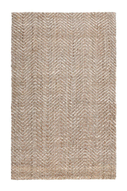 Villa by Classic Home - Chevron Handwoven Jute Area Rug  - 2W - Natural/Ivory - 30063570 veiw 1