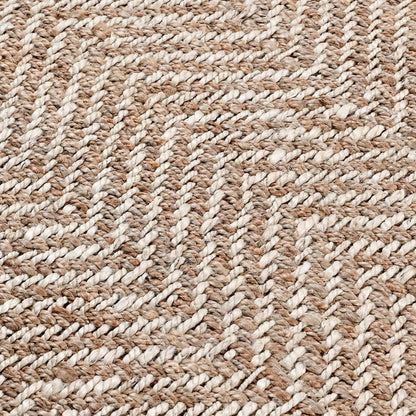 Villa by Classic Home - Chevron Handwoven Jute Area Rug  - 2W - Natural/Ivory - 30063570 veiw 2