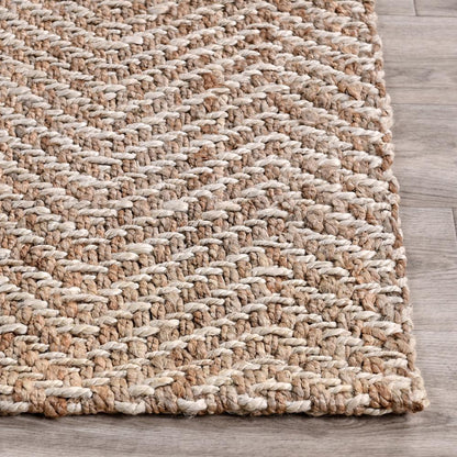 Villa by Classic Home - Chevron Handwoven Jute Area Rug  - 2W - Natural/Ivory - 30063570 veiw 3