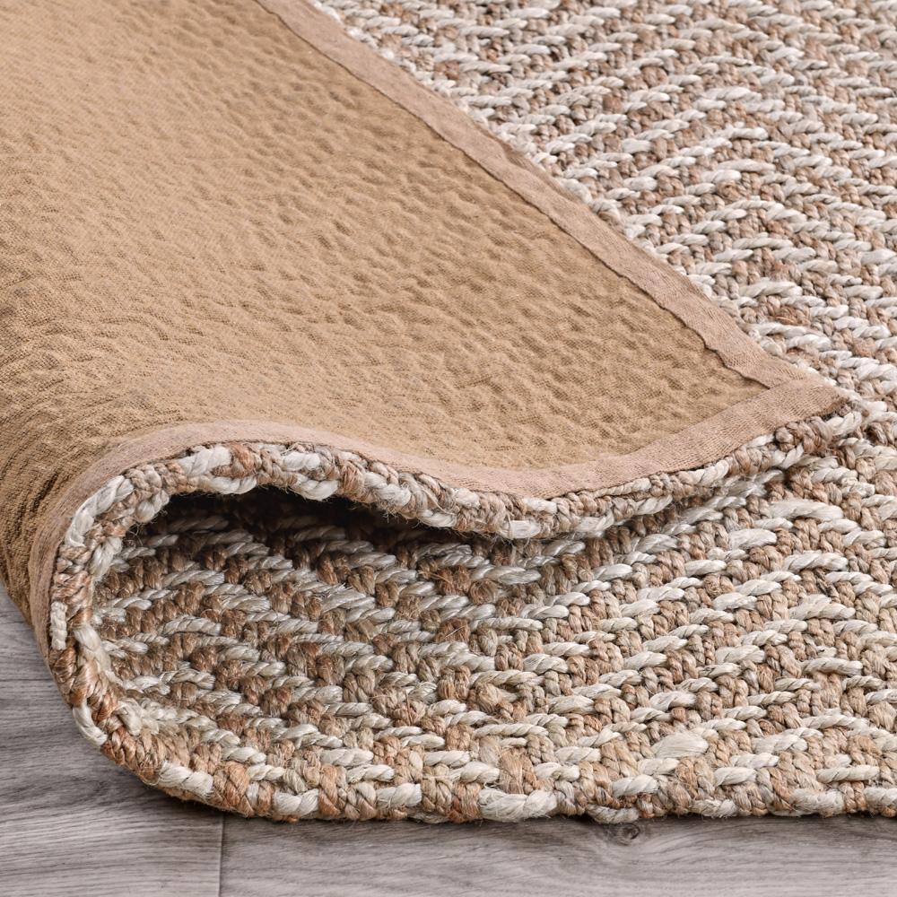 Villa by Classic Home - Chevron Handwoven Jute Area Rug  - 2W - Natural/Ivory - 30063570 veiw 4
