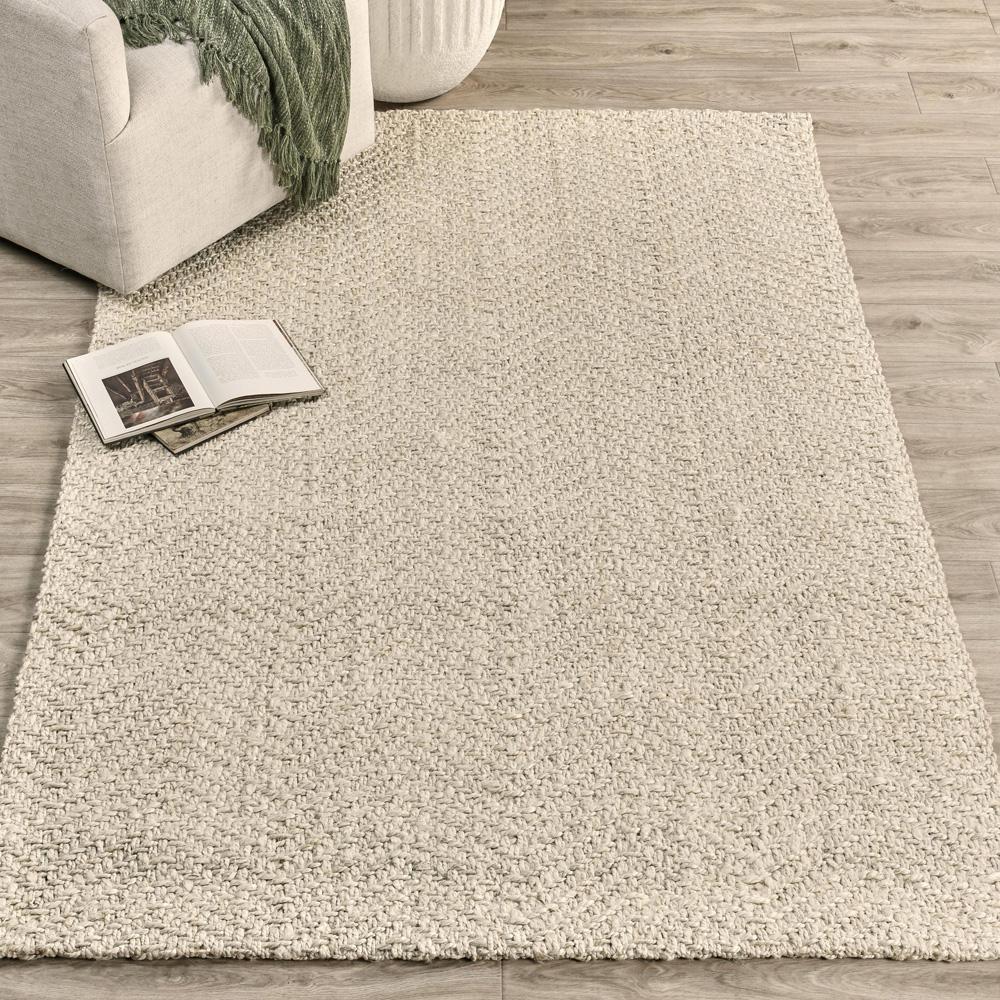 Villa by Classic Home - Chevron Handwoven Jute Area Rug  - 10W - Ivory - 30090008 veiw 5