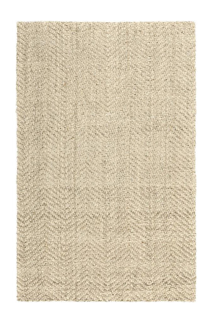 Villa by Classic Home - Chevron Handwoven Jute Area Rug  - 5W - Ivory - 30090004 veiw 1