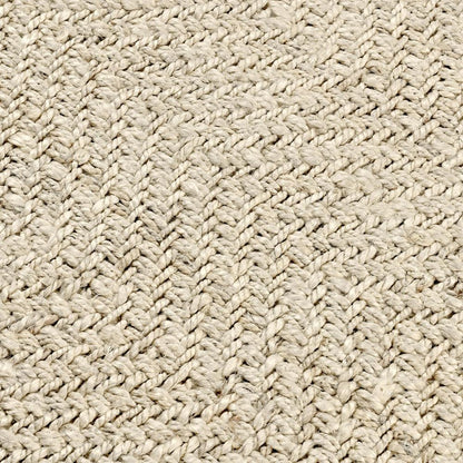 Villa by Classic Home - Chevron Handwoven Jute Area Rug  - 8W - Ivory - 30090005 veiw 2